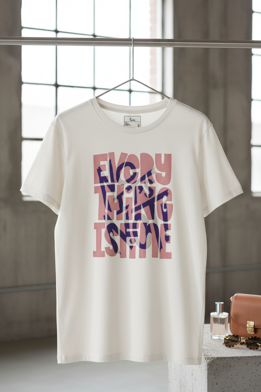 Everything Is Fine — Organic Cotton Tee | The Luria