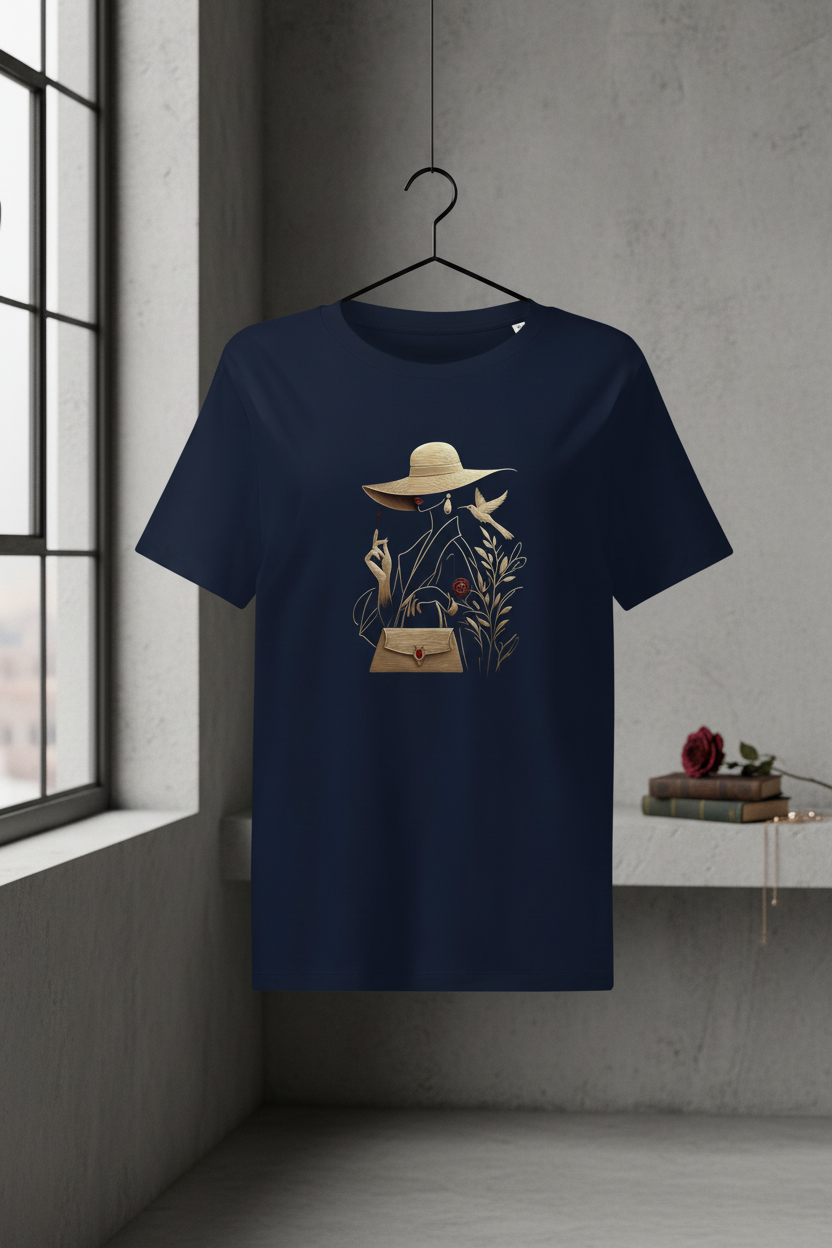 She Moves in Silence — Organic Cotton Tee | The Luria