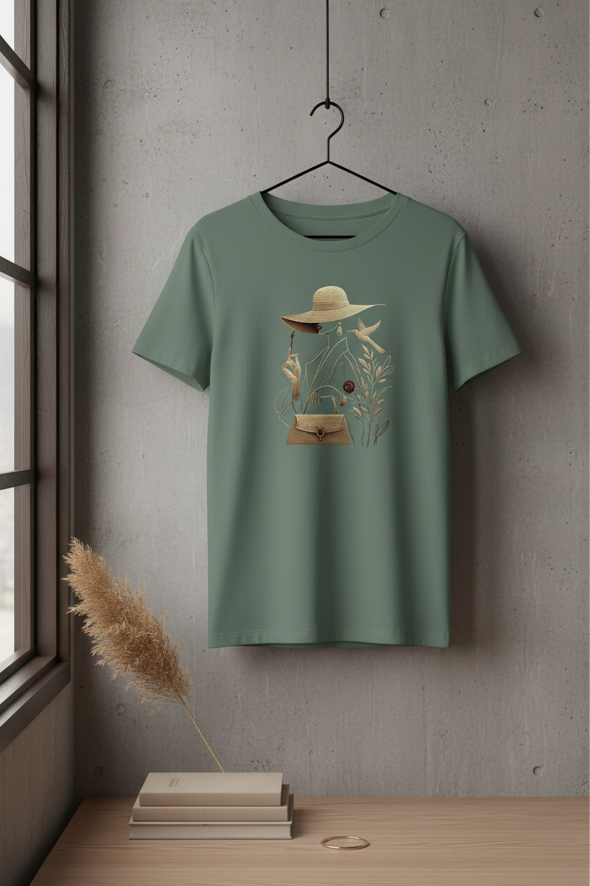 She Moves in Silence — Organic Cotton Tee | The Luria