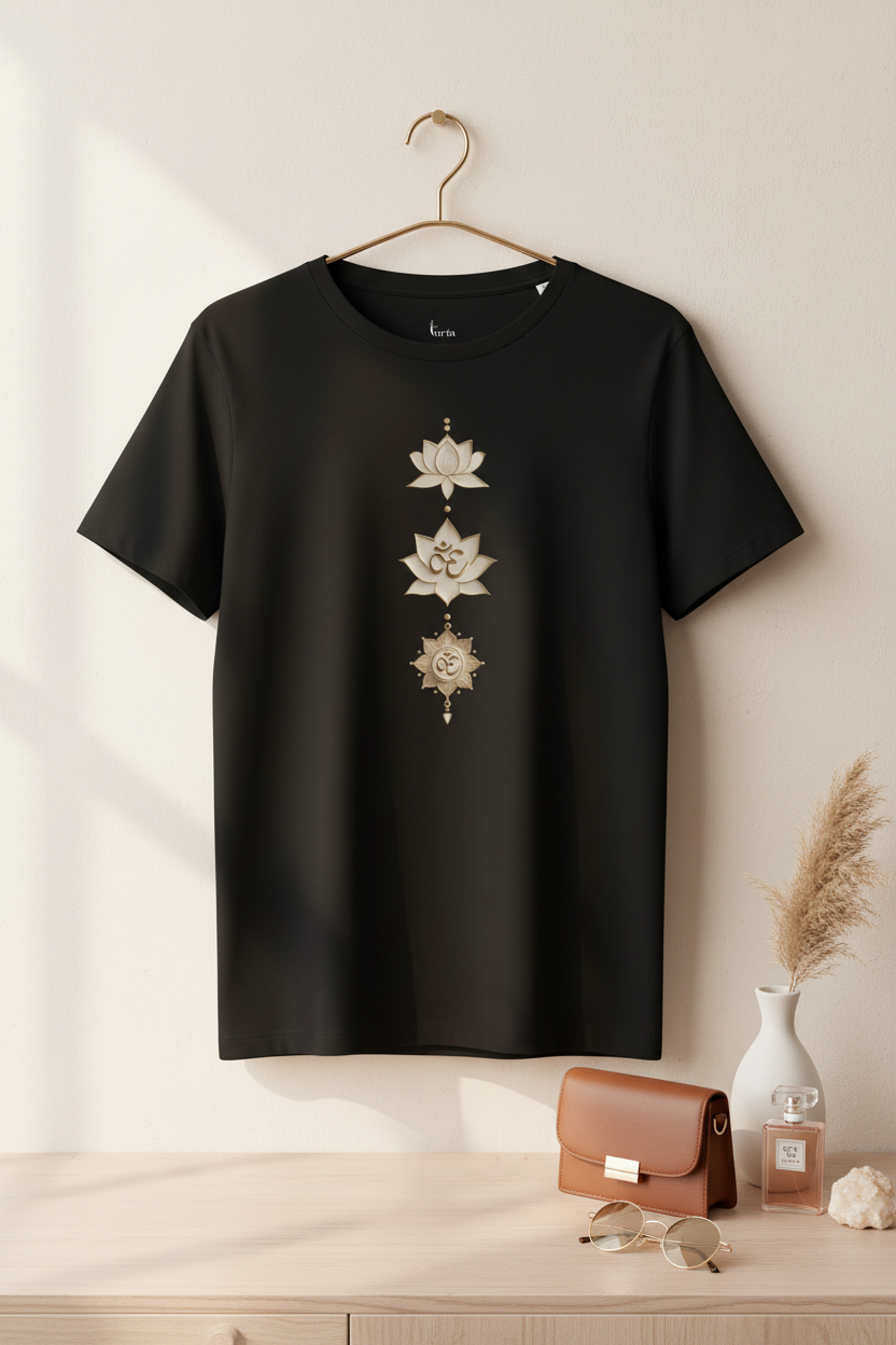 Lotus Om — Organic Cotton Tee | The Luria
