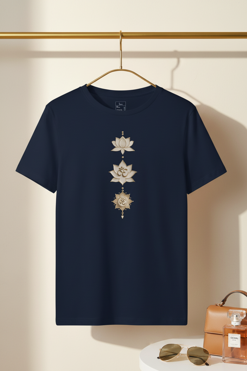 Lotus Om — Organic Cotton Tee | The Luria
