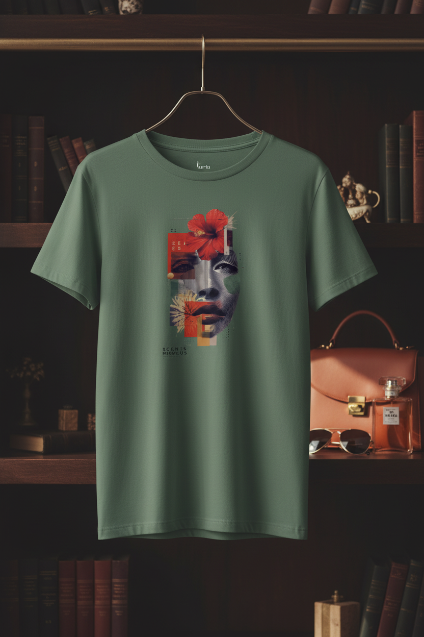 Scents Hibiscus — Organic Cotton Tee | The Luria