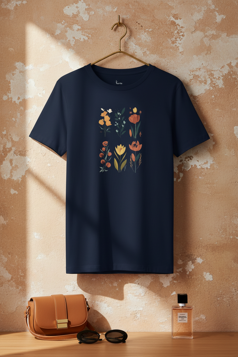 Quiet Bloom — Organic Cotton Tee | The Luria