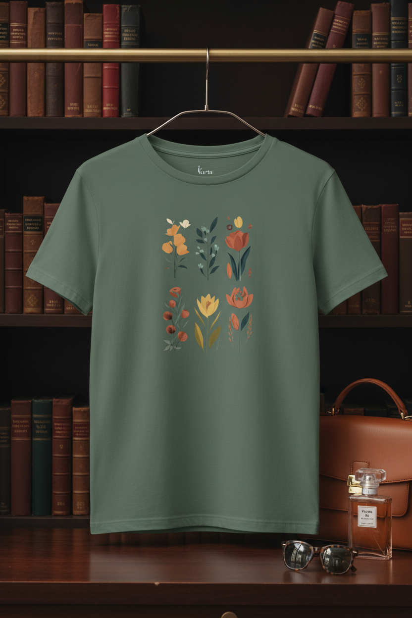 Quiet Bloom — Organic Cotton Tee | The Luria