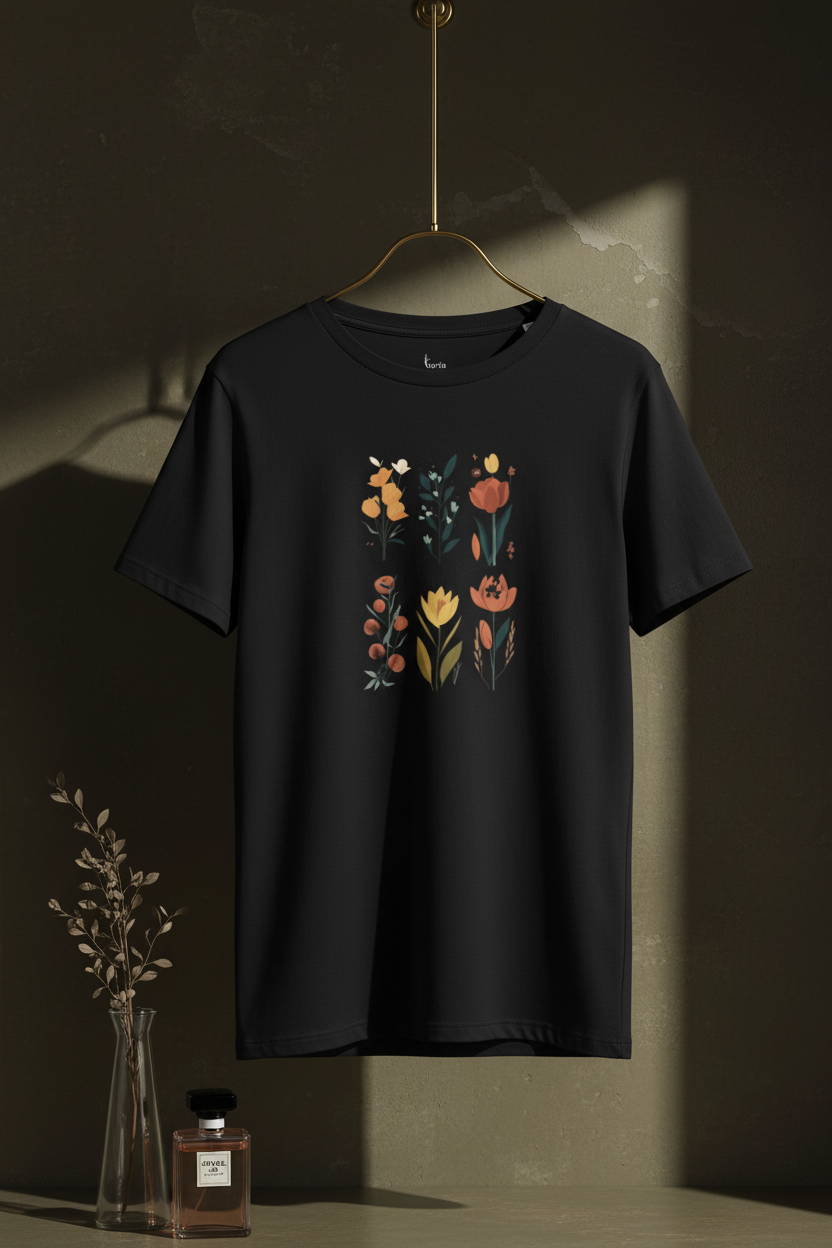 Quiet Bloom — Organic Cotton Tee | The Luria