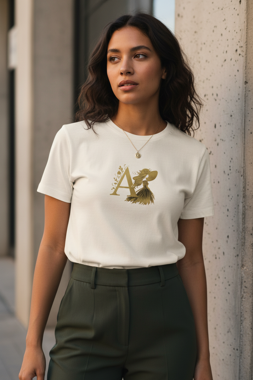 A — Organic Cotton Tee | The Luria