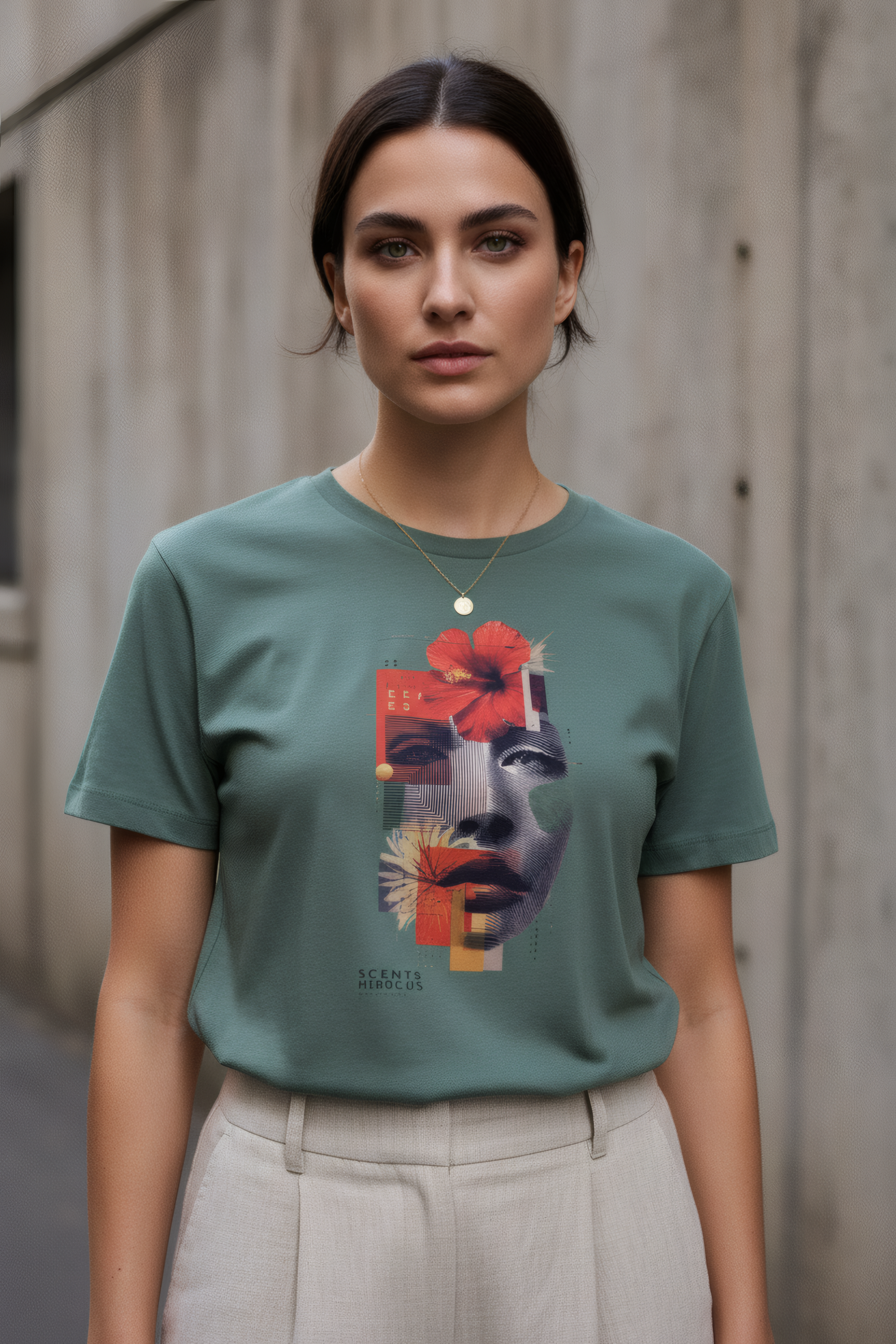 Scents Hibiscus — Organic Cotton Tee | The Luria