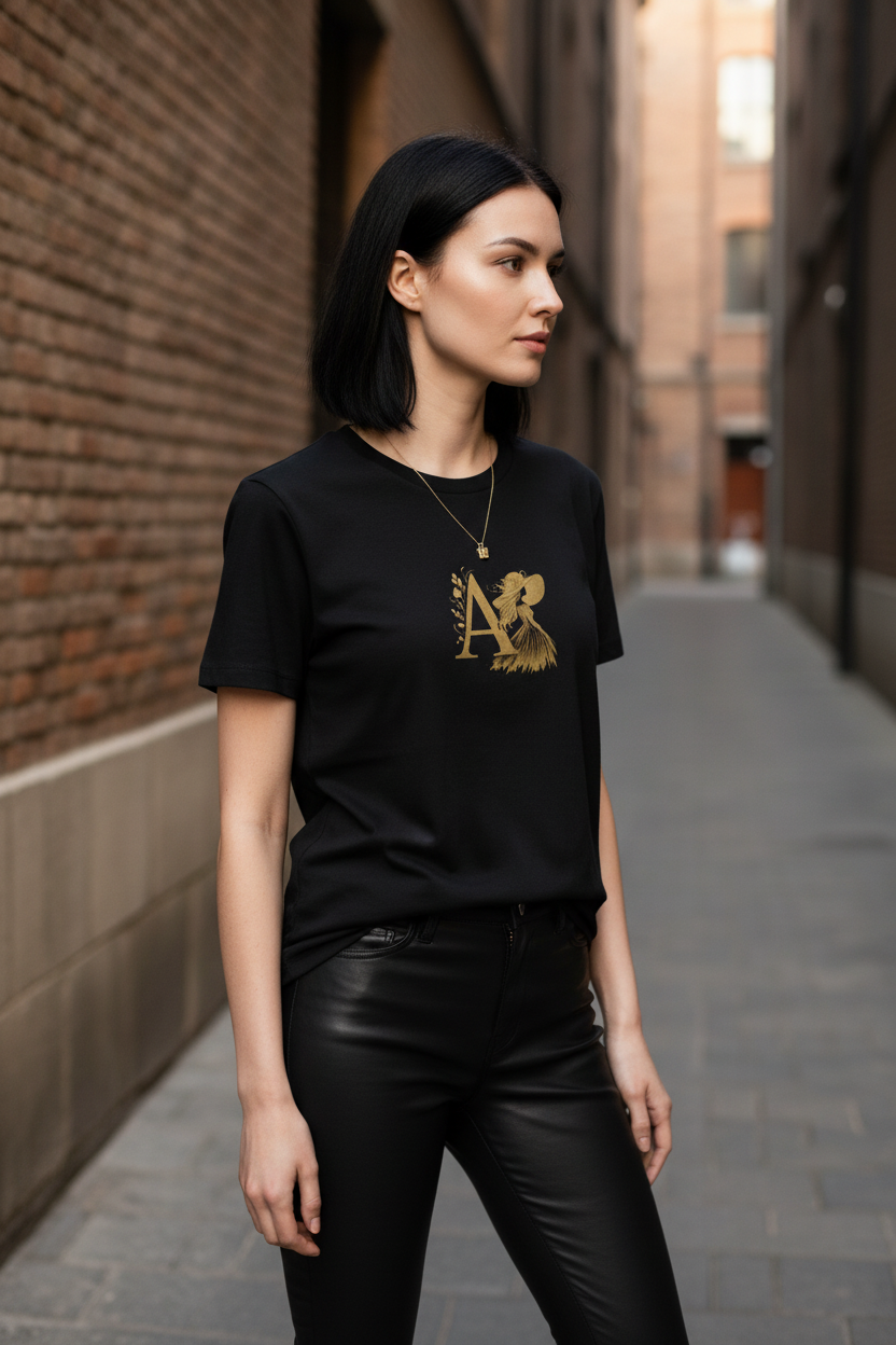 A — Organic Cotton Tee | The Luria