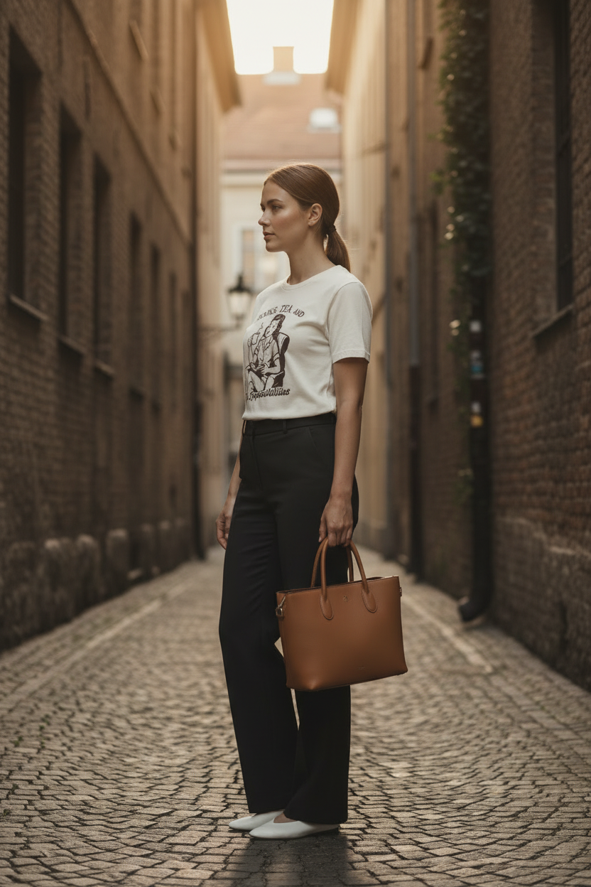 Books, Tea, and No Responsibilities — Organic Cotton Tee | The Luria