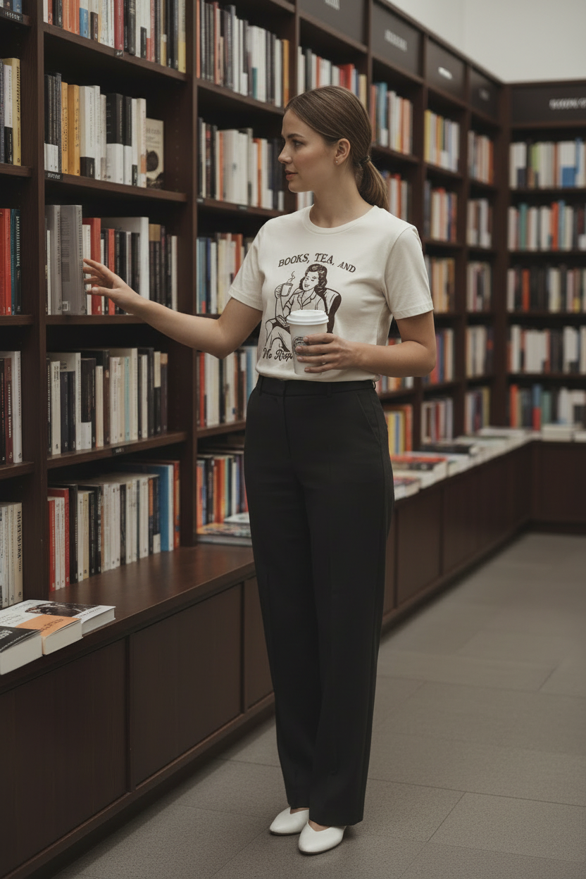 Books, Tea, and No Responsibilities — Organic Cotton Tee | The Luria