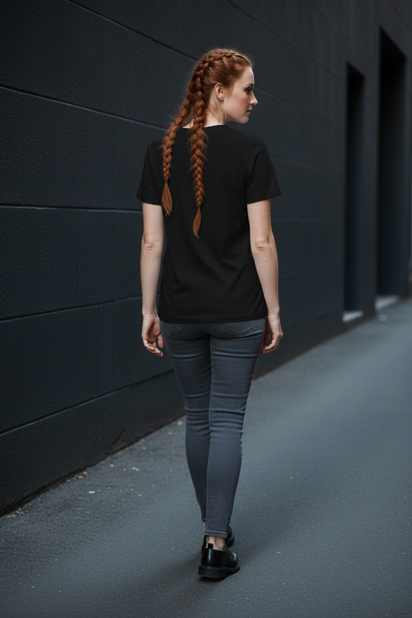 Midnight Cat — Organic Cotton Tee | The Luria