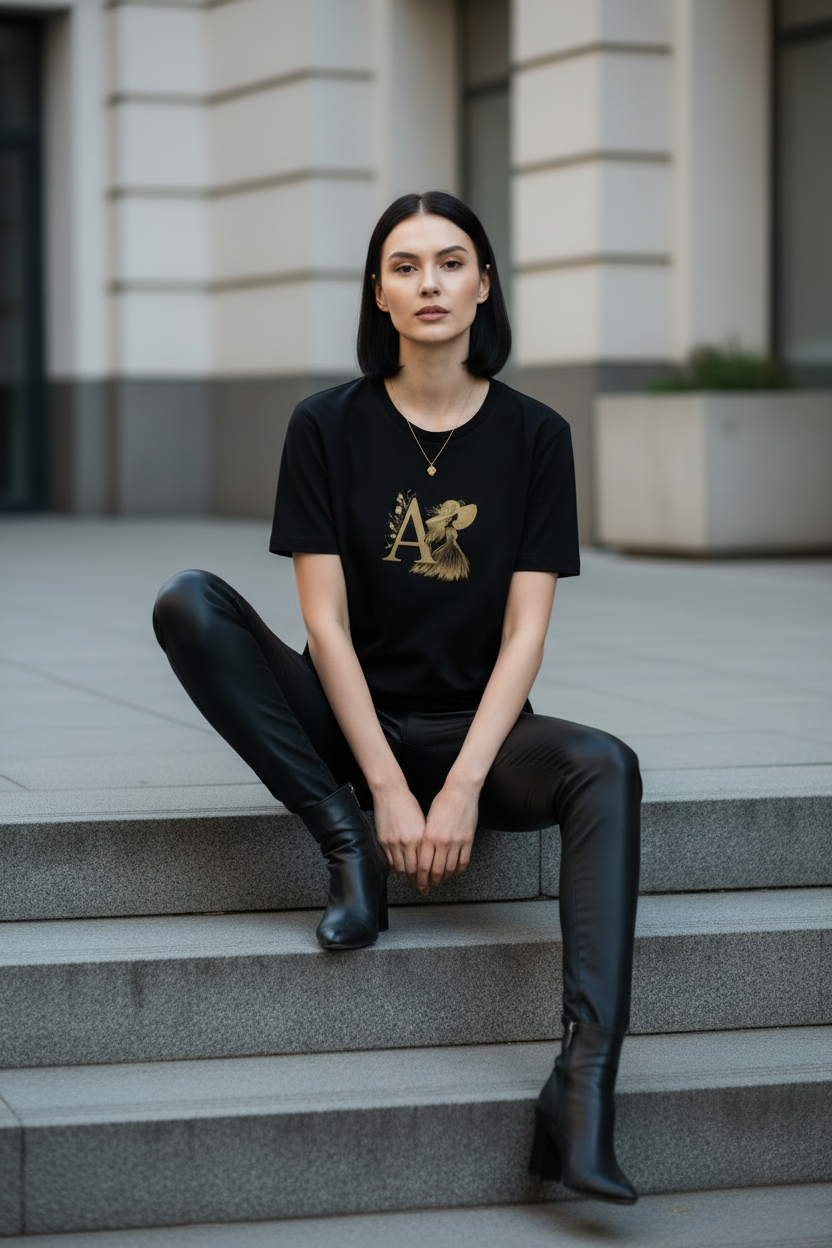 A — Organic Cotton Tee | The Luria