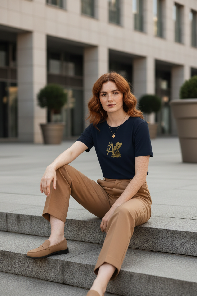 A — Organic Cotton Tee | The Luria