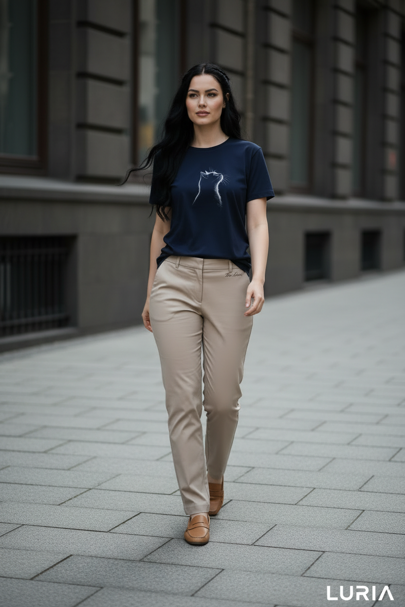 Midnight Cat — Organic Cotton Tee | The Luria