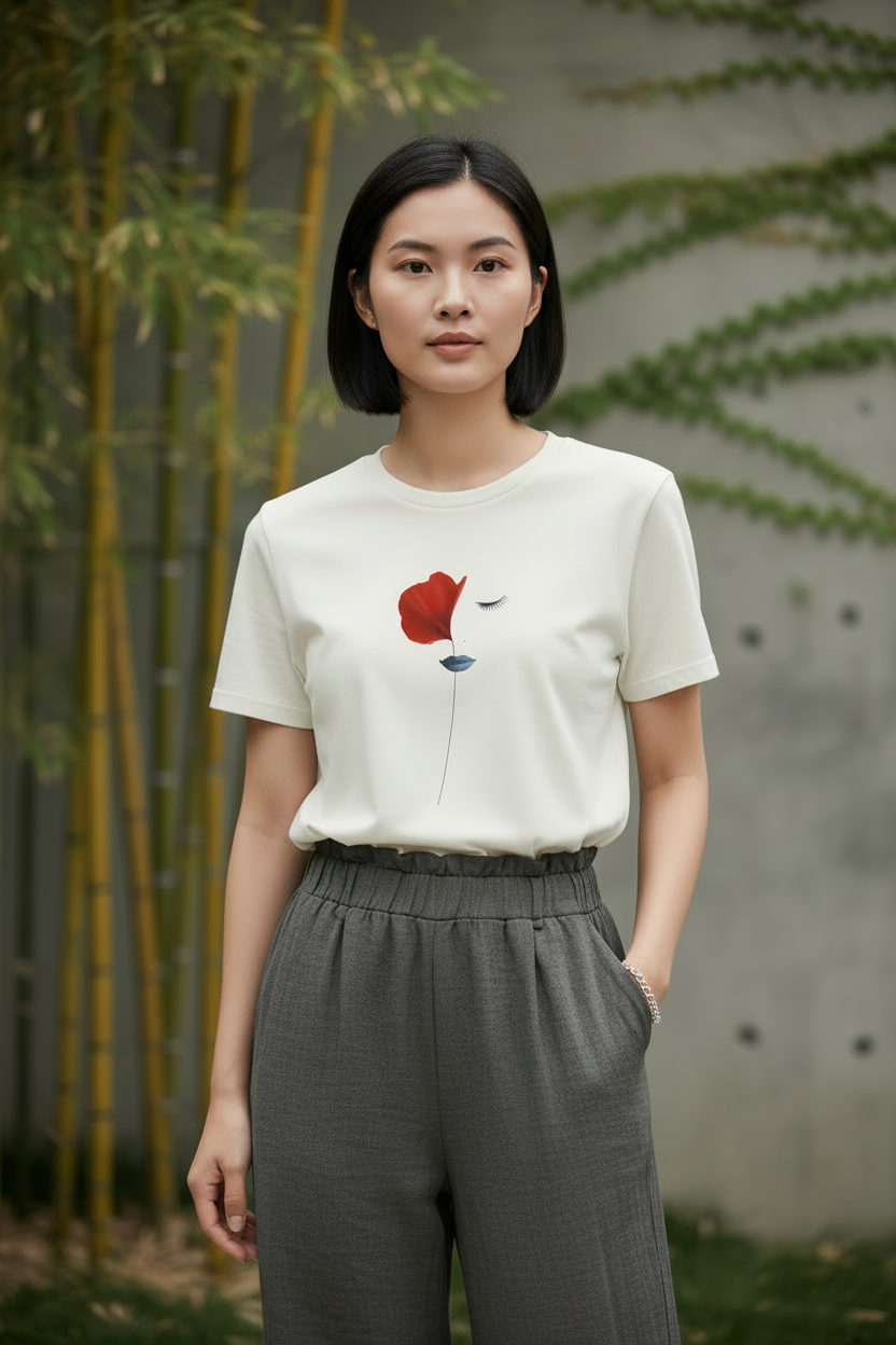 Poppy Soul — Organic Cotton Tee | The Luria